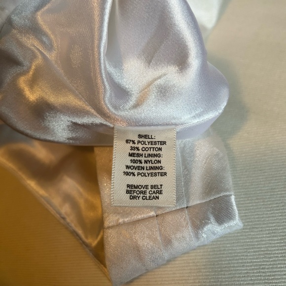 WHBM White jacquard belted dress - Picture 12 of 15